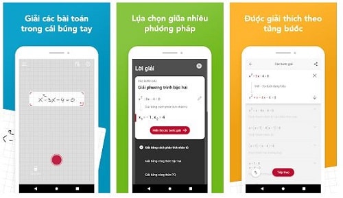 Photomath – Quét Camera và Giải
